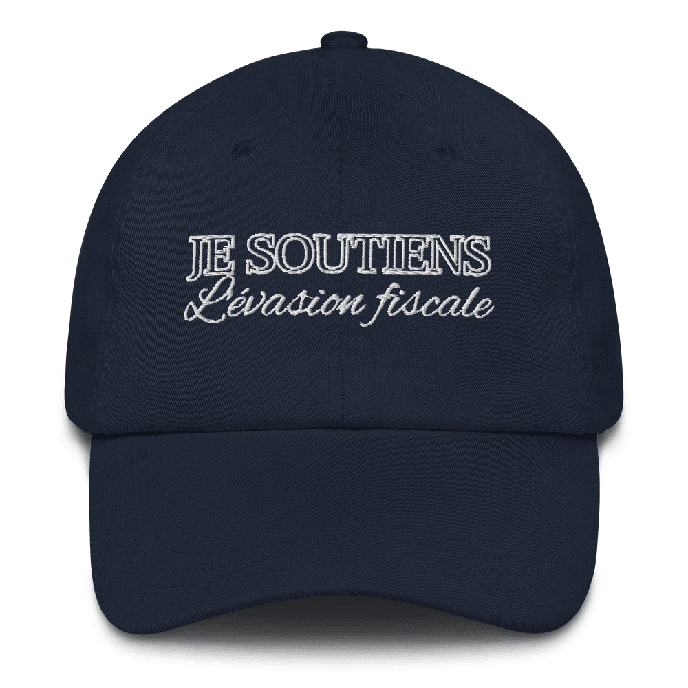 Casquette "Je soutiens l'évasion fiscale" - Basic Billionnaire