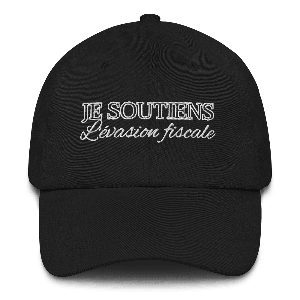 Casquette "Je soutiens l'évasion fiscale" - Basic Billionnaire